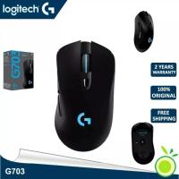 Logitech G703 Wireless Gaming Mouse with LIGHTSPEED , with LIGHTSYNC, RGB, 12000DPI, Chrome OS compatible with Windows, Mac OS