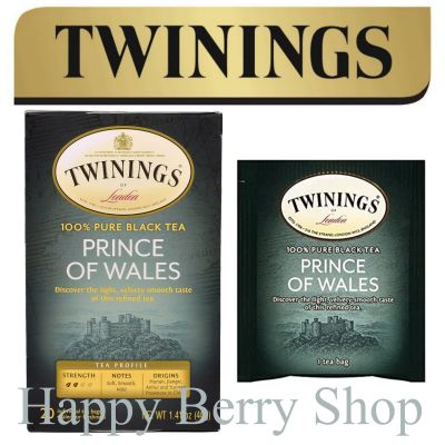 ⭐ Twinings ⭐Prince of Wales🍵 ชาทไวนิงส์ ชาดำเจ้าชายแห่งเวลส์ แบบกล่อง 20 ซอง ชาอังกฤษนำเข้าจากต่างประเทศ