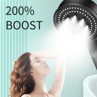 Shower Head Water Saving 5 Mode Adjustable High Pressure Silver/Grey/Black Shower Head Massage Eco Shower Bathroom Accessories Showerheads