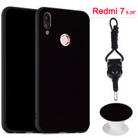 สำหรับ Xiaomi Redmi 7เคสซิลิโคนแบบนิ่ม Ruber (สีดำ)