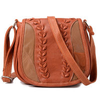 Fashion Pu Leather Fashion Vertical Square Woven Multi-Functional WomenS Solid Color Shoulder Bag