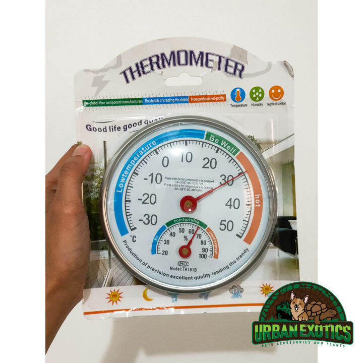 Large Temperature Thermometer and Humidity Meter (Analog) Lazada PH