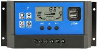 PowMr MPPT 60A 50A 40A 30A LCD Solar Charge Controller 12V 24V 36V 48V Auto Solar Panel Battery Charge Regulator for Max 190V