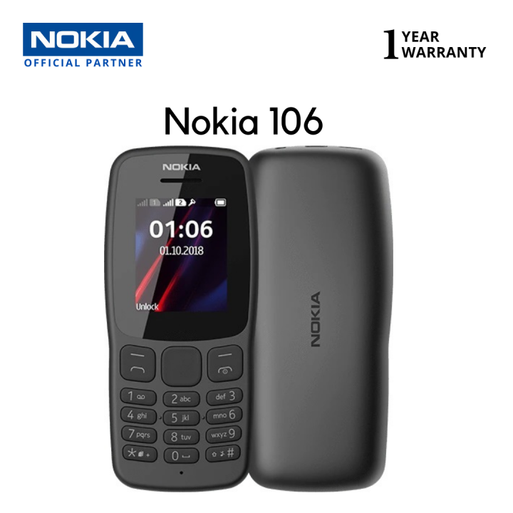 NOKIA 106 DUAL SIM DARK GREY-1.8 INCHES | Lazada PH