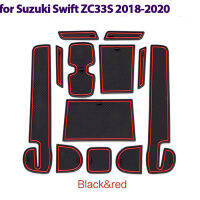 รถ Anti-Slip ยาง Gate Slot Pad รถจัดแต่งทรงผมภายในประตู Groove Mat สำหรับ Suzuki Swift ZC33S 2018 2019 2020