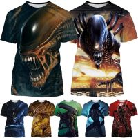 Product Xenomorph Alien 3D Printed T-Shirt Short Sleeved Casual Fashion T Shirt Cartoons Unisex Mens T Shirts Comfortable Top