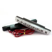 ไฟหน้ารถ DRL 8LED DC 12 โวลต์ สำหรับติดหน้ารถยนต์