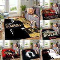 3D Movie Scarface Floor Mats Rug Car Living Room Doormat Plush Non-slip Chair Mat bathroom Car