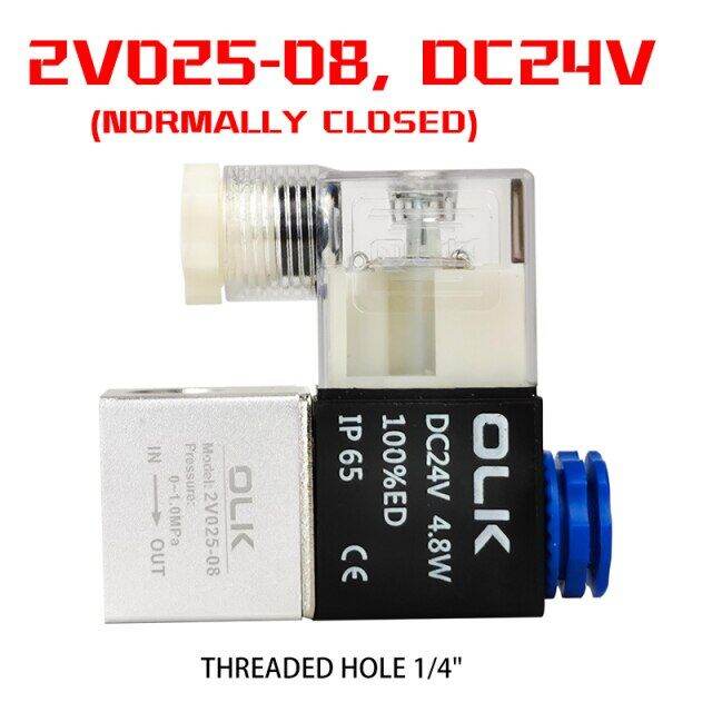 2v025-06/08 Solenoid Valve 12v 24v 110v 220v Gas Valve Solenoid Air ...