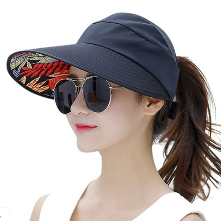 hot-summer-sun-protection-folding-sun-hat-for-women-wide-brim-caps-ladies-beach-hat-visor-hat-girl-holiday-uv-protection-women-hats