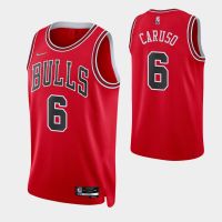 Chicago Bulls Alex Caruso No. 6 75th Anniversary Diamond Red Jersey