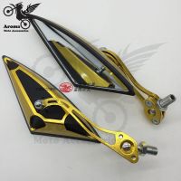 ❖☜ gold motorcycle mirror for yamaha moto honda suzuki kawasaki Harley-Davidson Ducati KTM motocross rearview mirror Accessories