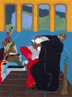 ✘✆卐 Jacob Lawrence Genesis Creation Sermon Giclee Art ฟิล์มพิมพ์ผ้าไหมโปสเตอร์ Home Wall Decor 24x36inch