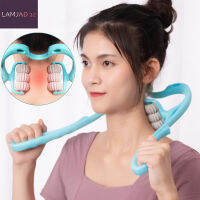 【จัดส่งจากประเทศไทย】คอ นวดบำบัด คอและไหล่Dual Trigger Point Roller Self-Massage เครื่องมือ บรรเทาความดันมือนวดกดทับ