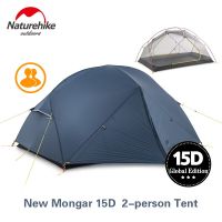 Mongar 2 Person Tent Ultralight 20D Double Layer Waterproof Camping Tent Travel Hiking Equipment With Mat NH17T006-T