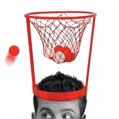 23New Child Overhead Basketball Shooting Toys Outdoor Headband Hoop Balls  Throwing Toy Security Catching Basketball Parent-Child Game