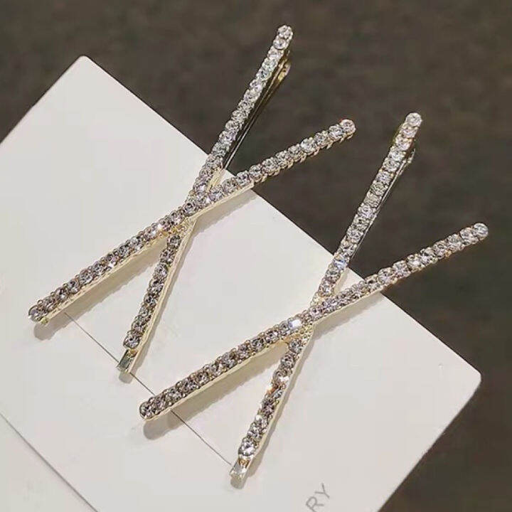 cw-2pcs-3pcs-new-cross-crystal-hairpins-rhinestones-x-hair-clips-barrettes-simple-side-clip-bridal-headwear-girl-hair-accessories