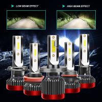 Car H7 Led Headlights 9005 9012 Bulbs H1 H4 H8 H11 9006 6000K White Auto Fog Lamps 10000Lm 12V 80W/Set Super Bright Lights 2PCs