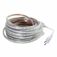 220 V Led Light Strip 220V Tape Flexible SMD 5050 1M 5M 10M 15M 20M LedStrip Waterproof IP67 Dimmable 220V Led Strip Warm White