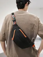 ins trendy brand chest bag mens summer versatile shoulder bag crossbody bag casual backpack sports mobile phone waist bag women 【JYUE】