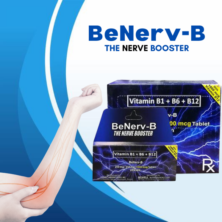 "Goodbye Nerve Pain" 1 Box (100 Tablets) BeNervB The Nerve Booster