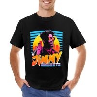 Jimmy Buckets Miami Outrun Style Graphic T-Shirt Customized T Shirts Sweat Shirt Graphic T Shirts Mens White T Shirts