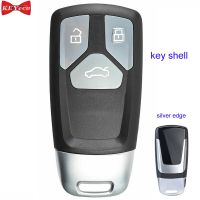 【Big-promotion】 islwpi สำหรับ Audi A5 Q7 SQ7 TT 2017 2018 Remote Key กรณี Fob ฝาครอบขอบสีเงิน