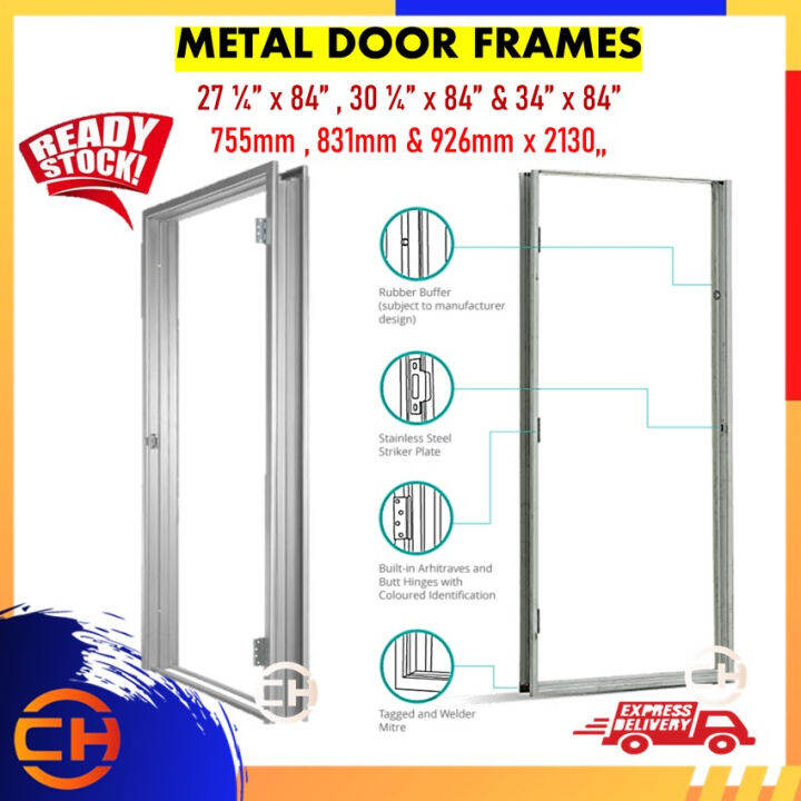 Metal Door Frame Pintu Frame Besi 3'x7' /27" x 7' /30" x7' Lazada