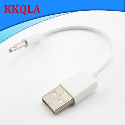 QKKQLA USB Data/Charging Cable 3.5mm Jack 4 pole Male Plug Connector to USB 2.0 type A Male Adapter for Car Device