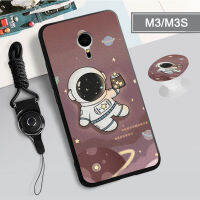 เคสซิลิโคนนิ่มพร้อมห่วงและเชือกสำหรับ Meizu M3/M5/M5S/M6/M1โน้ต