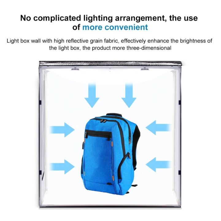 กล่องถ่ายภาพสินค้า-puluz-studio-box-2-led-ขนาด-80x80-cm-กล่องไฟถ่ายภาพ-กล่องถ่ายสินค้า-สตูดิโอถ่ายภาพ