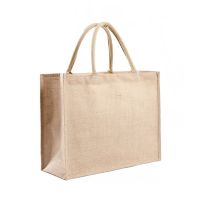 Kitchen Reusable Grocery Bags Natural Burlap Tote Bags Jute Bags