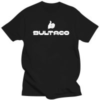 Bultaco เสื้อยืดคอกลมแขนสั้นสีดำสำหรับผู้ชาย,เสื้อยืดมีแบรนด์2023คุณภาพสูง100% แฟชั่นคอกลมพิมพ์ลายเสื้อคอกลมเสื้อคอกลมใหม่ฤดูร้อน