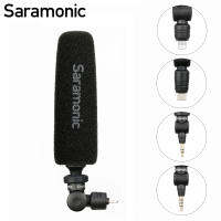 Saramonic SmartMic5 Super-ยาว3.5มม.TRS TRRS Lightning Type-C Unidirectional ไมโครโฟน Plug And Play สำหรับกล้อง DSLR,กล้องวิดีโอ,มาร์ทโฟน Android,IOS,USB-C, Vloggers ผู้สร้างภาพยนตร์,เพลง Makers