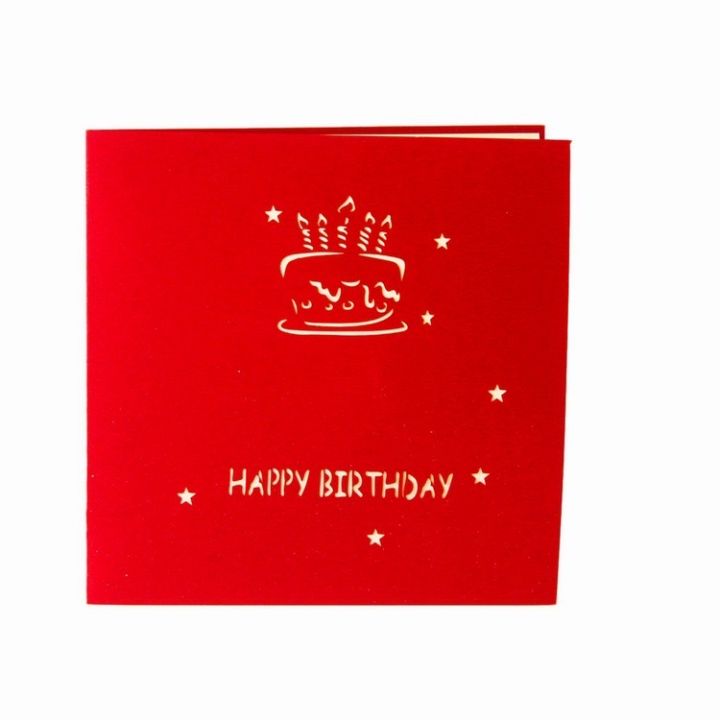การ์ดอวยพรวันเกิด-บัตรอวยพรวันเกิด-วันเกิด-3d-เค้ก-happy-birthday-card-พร้อมส่ง