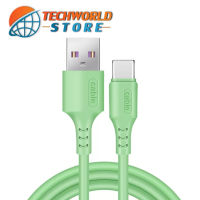 สายชาร์จ Type C สายชาร์จเร็ว 2.4A ชาร์จเร็ว สายชุบซิลิโคน Fast Charging Cable รับประกัน 1 ปี BY TECHWORLD STORE