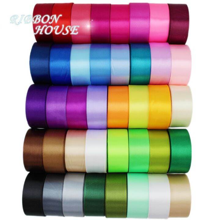 25 yards/roll) 40mm Single Face Satin Ribbon Fabric Webbing ...