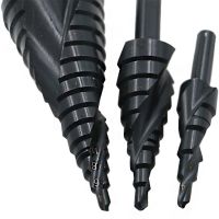 3PCS/SET 4-32MM HSS Cobalt Step Drill Bit Set Nitrogen High Speed Steel Spiral For Metal Cone Triangle Shank Hole Metal drills