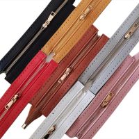 ☃▬♝ Metal Zipper Pu Leather Zipper For Sewing Handbag Craft Sewing Custom Diy Zipper For Woven Bag Hardware Replaceable Accessories