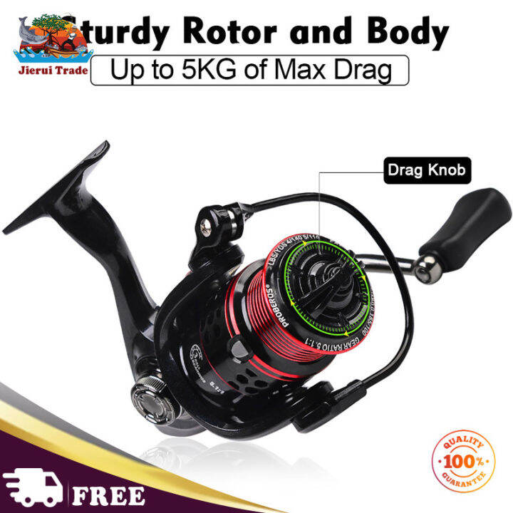 lure-spinning-fishing-reel-5-1-1อัตราทดเกียร์11กก-ลากสูงสุดน้ำหนักเบาหล่อยาว-fishing-tackle