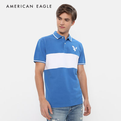 American Eagle Colorblock Pique Polo Shirt เสื้อโปโล ผู้ชาย (NMPO 017-3083-499)