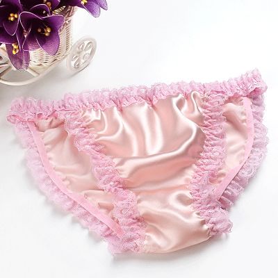 Lace bikini 100 silk panties y breathable mulberry silk lady briefs comfortable low waist