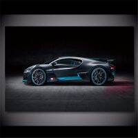 ผ้าใบวาดภาพ Bugatti 2018 Chiron กีฬาสีแดงรถแนวคิดภาพศิลปะบนผนังโปสเตอร์ผ้าไหมพิมพ์0706