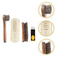 Shoe Polish Brush Brushes Polishing Horse Hair Kit Boot Cleaning Kits Snow Boots Suede Shoe Care