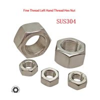 [A TOOL] ซ้ายมือ ThreadThreadNut M6 M24 304ย้อนกลับ ThreadHexagon ถั่วซ้ายฟันถั่ว