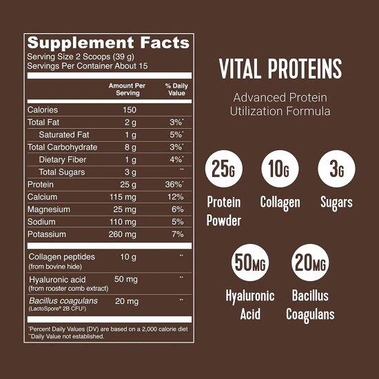 Bột collagen thủy phân vital proteins collagen peptides 680g date 2026 - ảnh sản phẩm 7