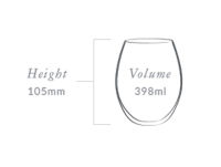 PLUMM Glass Stemless White+