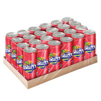 Fanta soft drink red drink 325 ml. pack of 24 cans.แฟนต้า น้ำอัดลม น้ำแดง 325 มล. แพ็ค 24 กระป๋อง