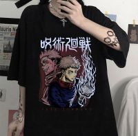 Anime Jujutsu Kaisen MenS T Shirt Funny Yuji Itadori Ryomen Sukuna Gothic T Shirts Harajuku Cotton Loose Fashion T-Shirt Unisex S-4XL-5XL-6XL