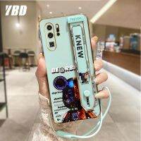 YBD เคสโทรศัพท์สำหรับ Huawei P20 Pro P20 Lite P30 Pro P30 Lite P40 Pro,เคสหรูหราชุบโลหะด้วยไฟฟ้าเคสลายหมีแบบดั้งเดิมมาพร้อมกับสายรัดข้อมือและสายคล้องฟรี